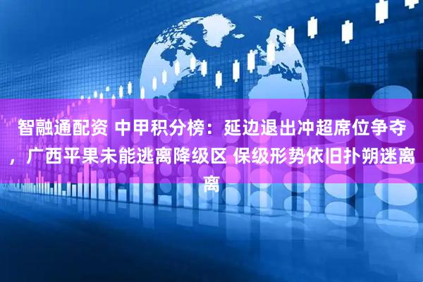 智融通配资 中甲积分榜：延边退出冲超席位争夺，广西平果未能逃离降级区 保级形势依旧扑朔迷离
