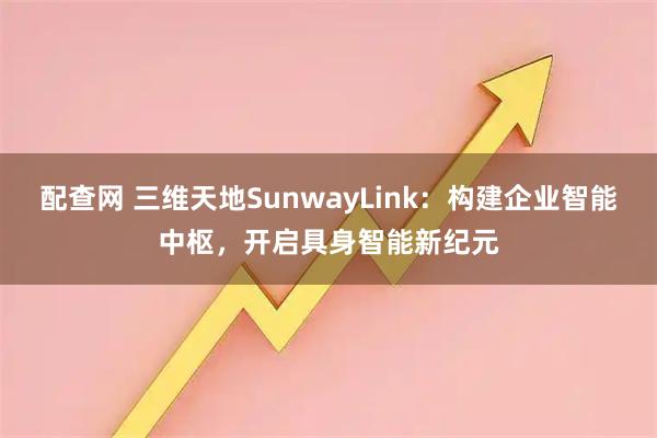 配查网 三维天地SunwayLink：构建企业智能中枢，开启具身智能新纪元